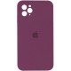 Чохол Silicone Case Square Full Camera Protective (AA) для Apple iPhone 11 Pro Max (6.5") Бордовий / Maroon