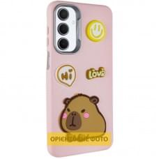 Чохол TPU Leather Toys для Motorola Moto G05 Capybara / Pink