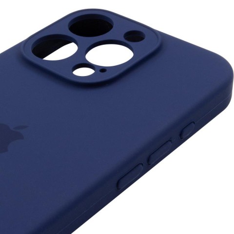 Чохол Silicone Case Full Camera Protective (AA) для Apple iPhone 14 Pro (6.1") Синій / Deep navy
