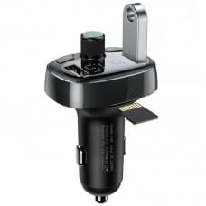 АЗП FM модулятор Baseus S-09 Overseas Edition 3.4A (2USB-A) (CCMT000301) Black