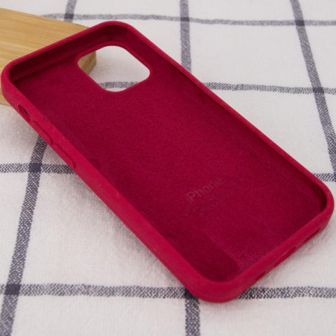 Чохол Silicone Case Full Protective (AA) для Apple iPhone 15 Plus (6.7") Червоний / Rose Red