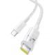 Дата кабель Baseus Gem Fast Charging Type-C to Type-C 100W (2m) (P10373000111-01) Moon White Дата кабель Baseus Gem Fast Charging Type-C to Type-C 100W (2m) (P10373000111-01) Moon White