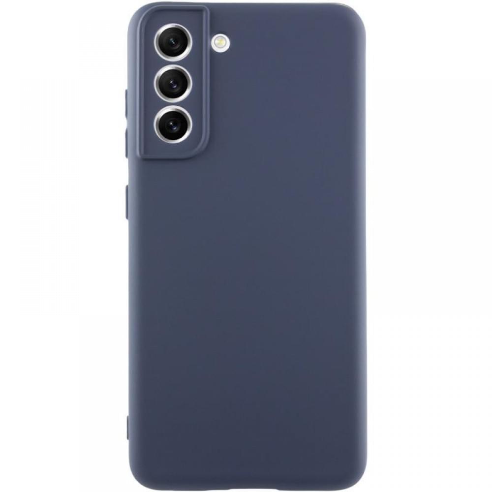 Чохол TPU GETMAN Liquid Silk Full Camera для Samsung Galaxy S22+ Синій / Midnight Blue