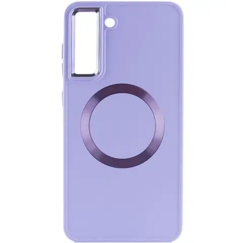 TPU чохол Bonbon Metal Style with MagSafe для Samsung Galaxy S22+ Бузковий / Dasheen