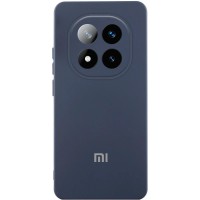 Чохол Silicone Cover Lakshmi Full Camera (AA) with logo для Xiaomi Poco X7 Синій / Midnight Blue