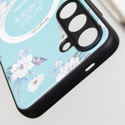 TPU+PC чохол Secret Garden with MagFit для Samsung Galaxy S24 FE Mint