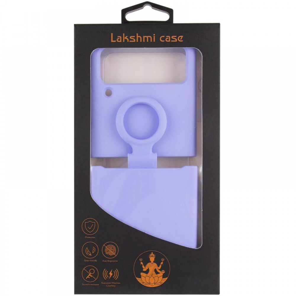 Чохол Foldables Silicone Cover Lakshmi (AAA) для Samsung Galaxy Z Flip4 Бузковий / Dasheen