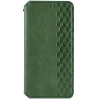 Шкіряний чохол книжка GETMAN Cubic (PU) для Motorola Moto G24 / G04 Зелений