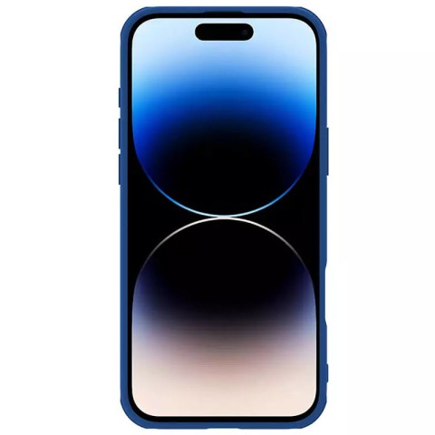 Карбонова накладка Nillkin CamShield Pro для Apple iPhone 16 (6.1") Blue