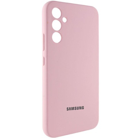 Чохол Silicone Cover Lakshmi Full Camera (AAA) with Logo для Samsung Galaxy A56 Рожевий / Pink Sand