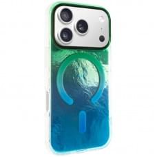 Чохол TPU Shiny Mountain (MagFit) для Apple iPhone 17 Pro (6.3") Green / Blue