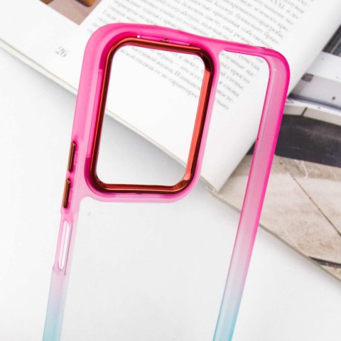 Чохол TPU+PC Fresh sip series для Xiaomi Redmi Note 12 4G Бірюзовий / Рожевий