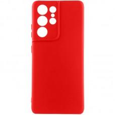 Чохол TPU GETMAN Liquid Silk Full Camera для Samsung Galaxy S22 Ultra Червоний / Red