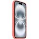 Чохол Silicone case (AAA) with Magsafe and Animation (button) для Apple iPhone 16 Pro (6.3") Tangerine