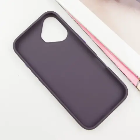 TPU чохол Bonbon Metal Style with MagSafe для Apple iPhone 16 (6.1") Фіолетовий / Dark Purple