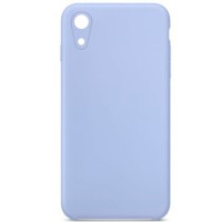 Чохол Silicone Case Square Full Camera Protective (AA) NOLOGO для Apple iPhone XR (6.1") Блакитний / Lilac Blue
