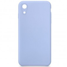 Чохол Silicone Case Square Full Camera Protective (AA) NOLOGO для Apple iPhone XR (6.1") Блакитний / Lilac Blue