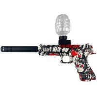 Пістолет на гідрогелевих кульках (орбізах) Glokk Black / Red