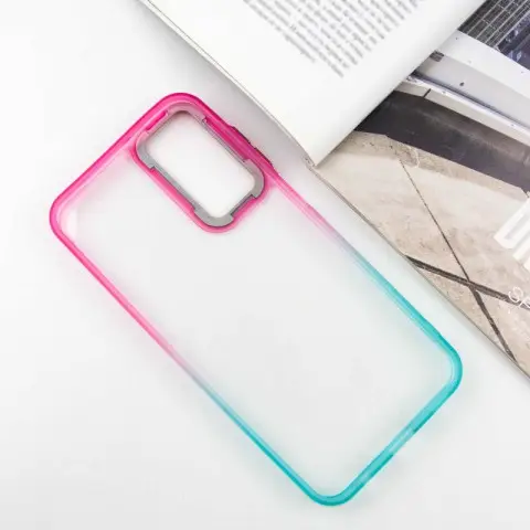 Чохол TPU+PC Fresh sip series для Samsung Galaxy A24 4G Бірюзовий / Рожевий