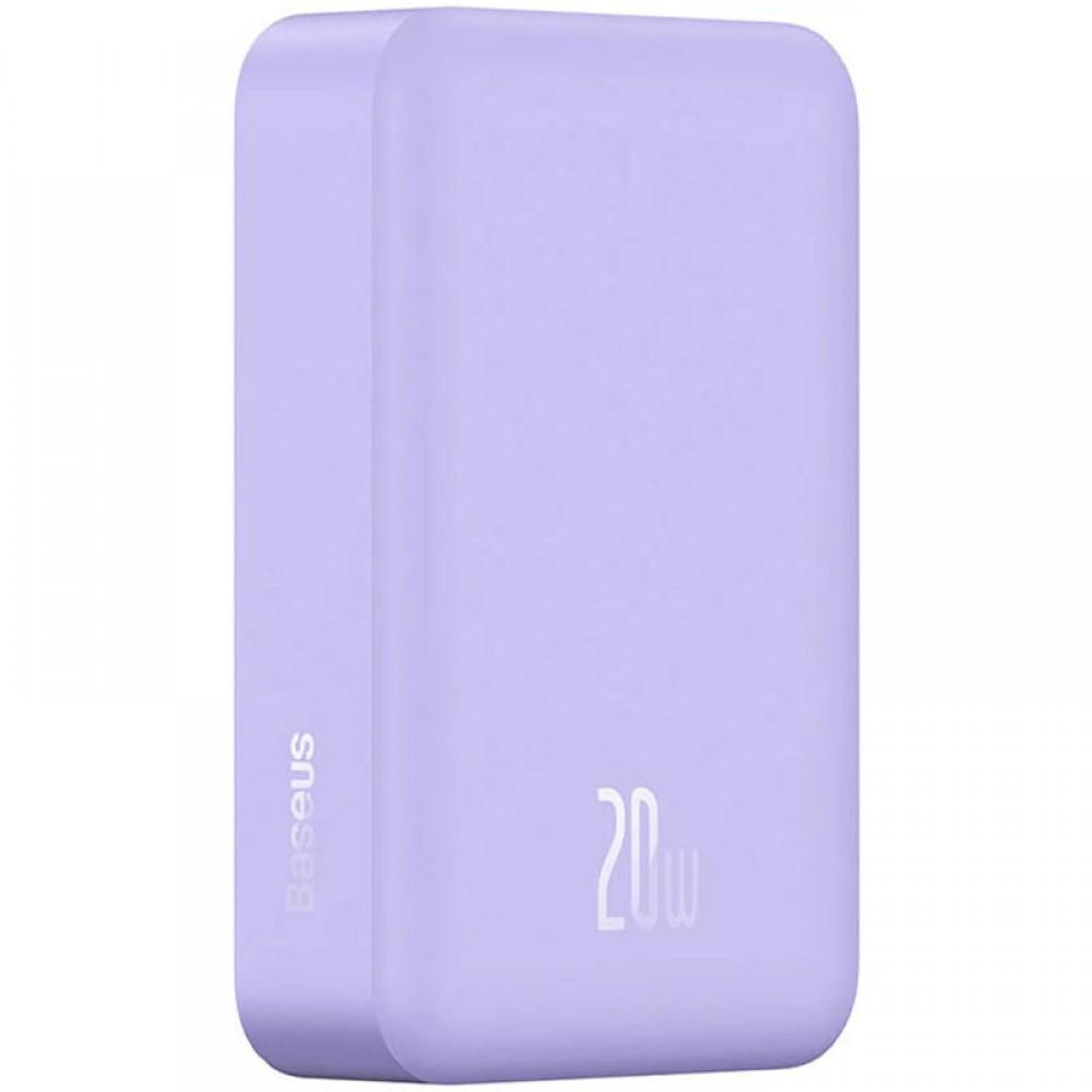 Портативний ЗП Power Bank Baseus Magnetic Mini OS 20W c БЗП 10000 mAh (PPCX110105) Purple