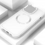 TPU чохол Bonbon Metal Style with MagSafe для Apple iPhone 15 Plus (6.7") Білий / White