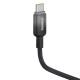 Дата кабель Baseus Discolor Series Fast Charging Type-C to Type-C 100W (1m) (P10374902) Cluster Black