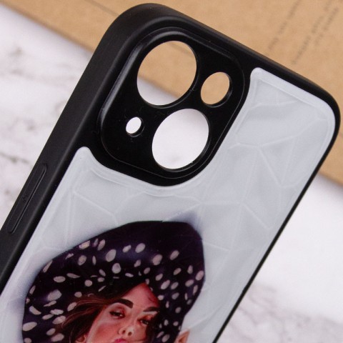 TPU+PC чохол Prisma Ladies для Apple iPhone 14 (6.1") Girl in a hat