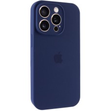 Чохол Silicone Case Full Camera Protective (AA) для Apple iPhone 14 Pro (6.1") Синій / Deep navy