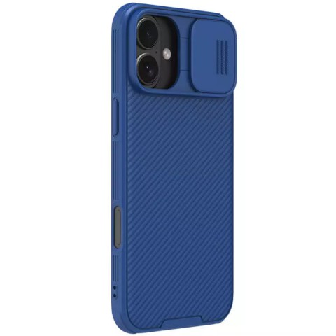 Карбонова накладка Nillkin CamShield Pro для Apple iPhone 16 (6.1") Blue