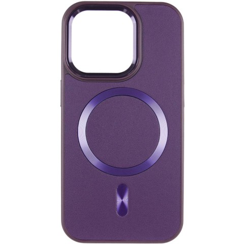 Шкіряний чохол SnapCase with MagSafe для Apple iPhone 11 (6.1") Dark Purple