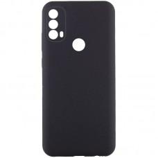 Чохол TPU GETMAN Liquid Silk Full Camera для Motorola Moto E40 Чорний / Black