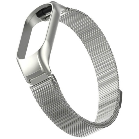 Ремінець Milanese Loop Design для Xiaomi Mi Band 7 Silver