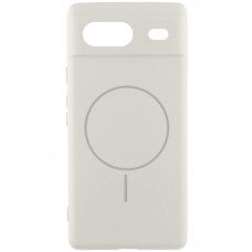 Чохол Silicone Cover Lakshmi Full Camera (AA) with MagFit для Google Pixel 8 Білий / White