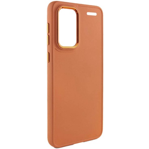 TPU чохол Bonbon Metal Style для Xiaomi Redmi Note 13 Pro+ Помаранчевий / Papaya