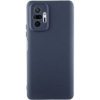 Чохол TPU GETMAN Liquid Silk Full Camera для Xiaomi Redmi Note 10 Pro / 10 Pro Max Синій / Midnight Blue
