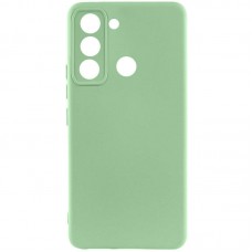 Чохол Silicone Cover Lakshmi Full Camera (AAA) для TECNO Spark 8C М'ятний / Mint