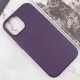 Шкіряний чохол Leather Case (AAA) with MagSafe and Animation для Apple iPhone 15 (6.1") Dark Purple