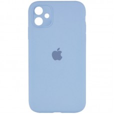 Чохол Silicone Case Square Full Camera Protective (AA) для Apple iPhone 11 (6.1") Блакитний / Lilac Blue