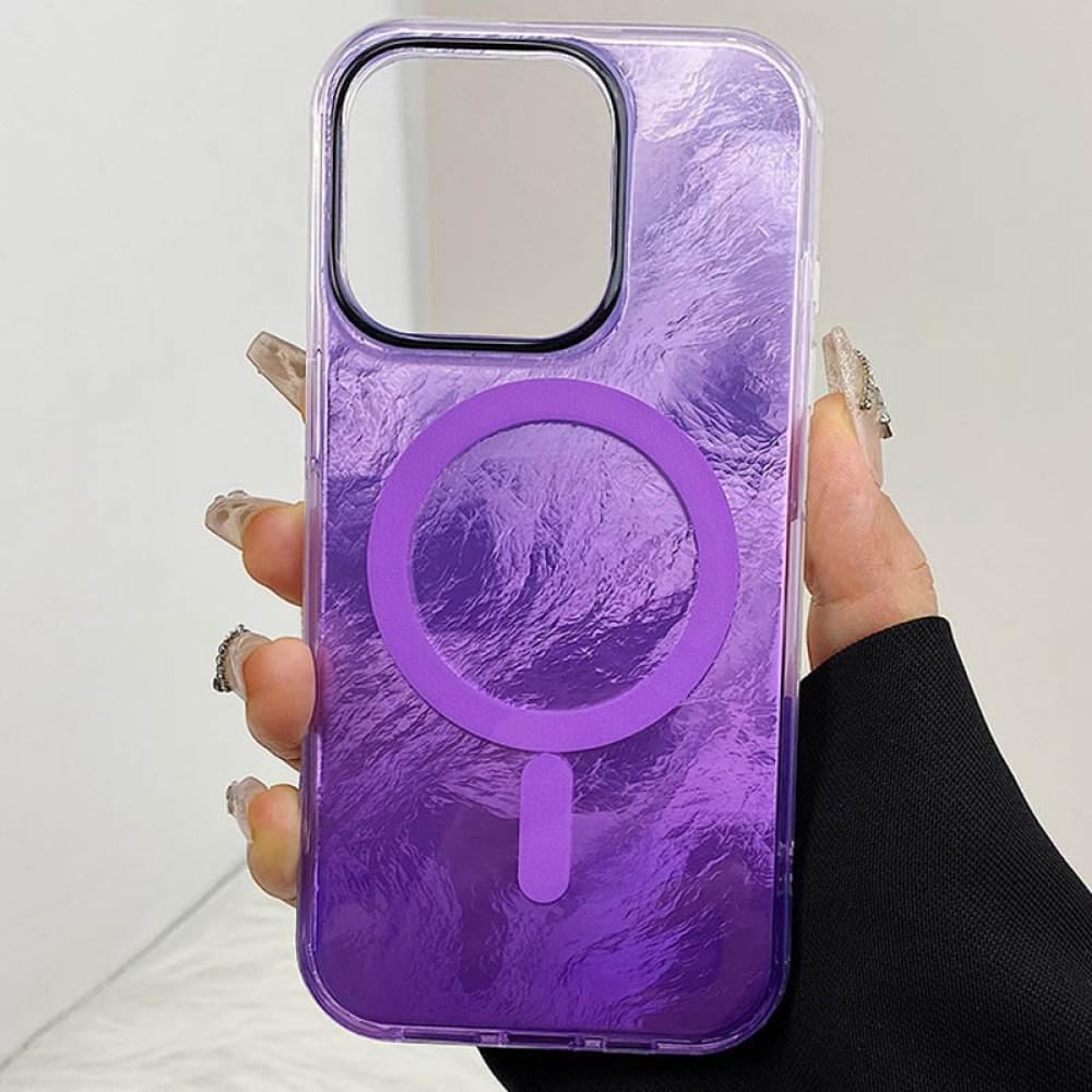 Чохол TPU Shiny Mountain (MagFit) для Apple iPhone 13 Pro (6.1") Purple