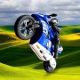 Мотоцикл на радиоуправлении Motorcycle Stunt Drift six-axis Gyroscope Blue