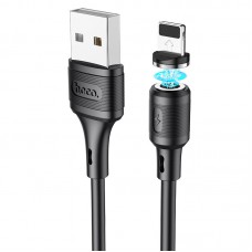 Дата кабель Hoco X52 "Sereno magnetic" USB to Lightning (1m) Чорний