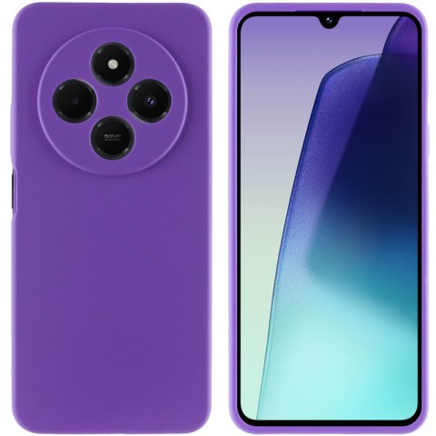 Чохол Silicone Cover Lakshmi Full Camera (AAA) для Xiaomi Redmi 14C / Poco C75 Сливовий / Purple