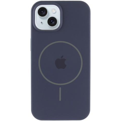 Чохол Silicone Case Full Protective (AA) with MagSafe для Apple iPhone 14 Plus (6.7") Темно-синій / Midnight blue