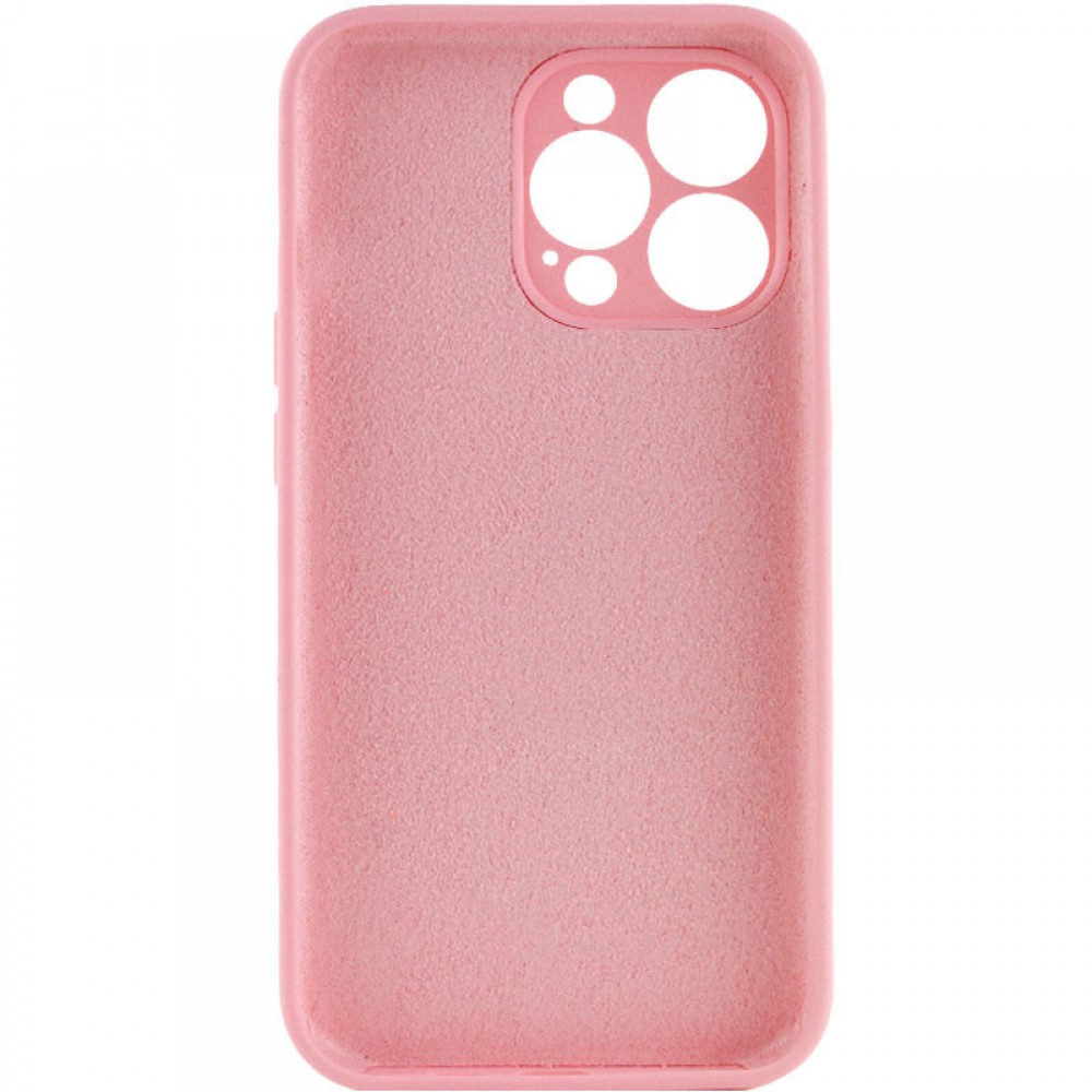 Чохол Silicone Case Full Camera Protective (AA) NO LOGO для Apple iPhone 16 Pro (6.3") Рожевий / Light pink Чохол Silicone Case Full Camera Protective (AA) NO LOGO для Apple iPhone 16 Pro (6.3") Рожевий / Light pink
