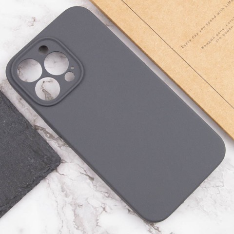 Чохол Silicone Case Full Camera Protective (AA) NO LOGO для Apple iPhone 16 Pro Max (6.9") Сірий / Dark Gray