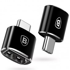 Перехідник Baseus USB Female To Type-C Male Adapter Converter (CATOTG) Чорний