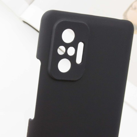 Чохол Silicone Cover Lakshmi Full Camera (AAA) для Xiaomi Redmi Note 10 Pro / 10 Pro Max Чорний / Black