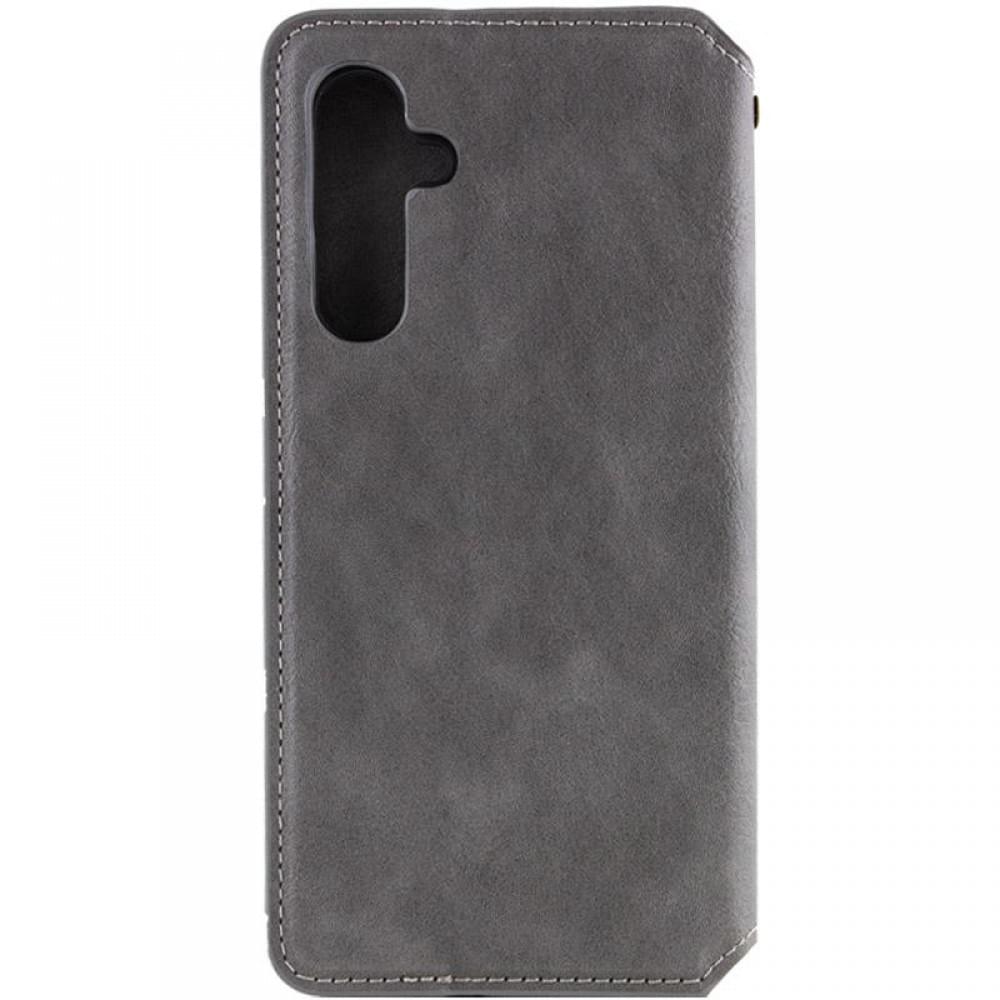 Шкіряний чохол-книжка GETMAN Cubic (PU) для Samsung Galaxy A57 5G Сірий