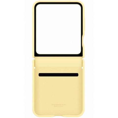 Шкіряний чохол Leather Case (AAA) для Samsung Galaxy Z Flip6 Yellow