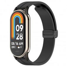 Ремінець Line Magnetic для Xiaomi Mi Band 9/8 Чорний / Black